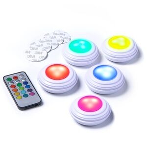 Merkury MultiGlo LED Lights 5 Pack w Remote Color Changing NIB